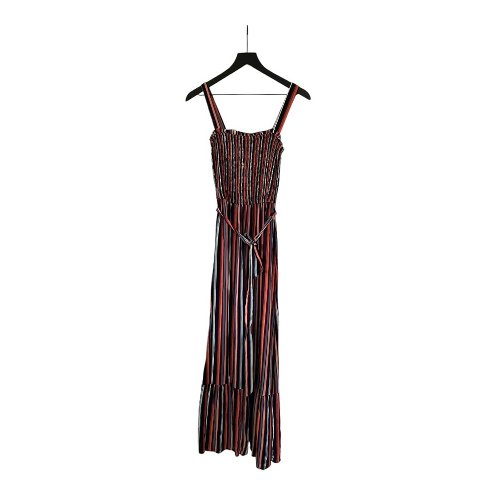 Universal Thread sleeveless summer dress vertical multicolor striped pattern